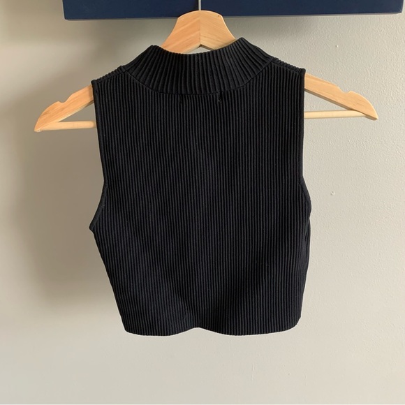 Glassons Mock Neck Ribbed Tank Top - Picture 3 of 5